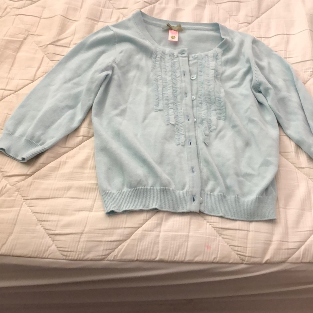 Downeast girl light blue cardigan